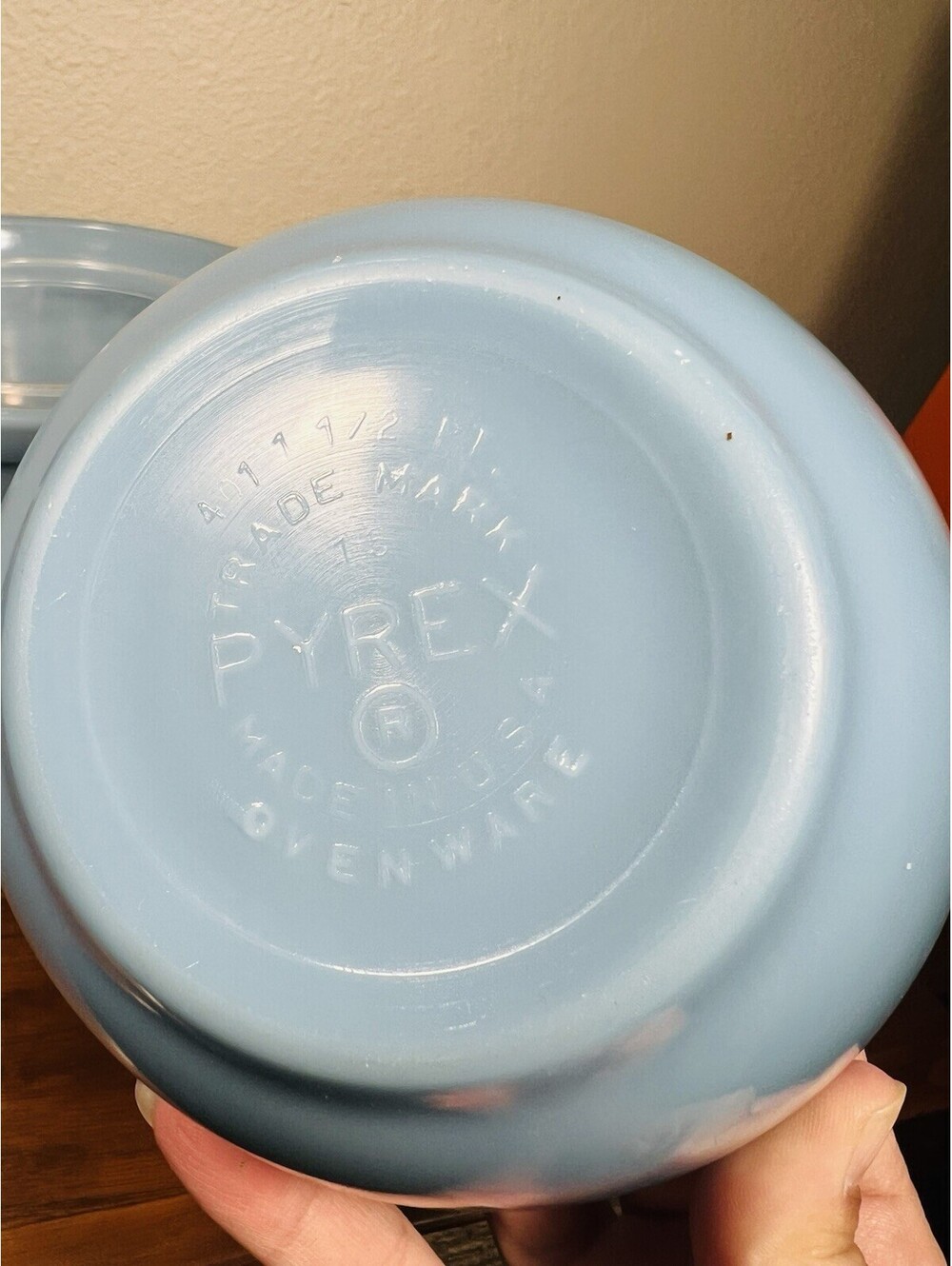 Vintage Pyrex Delphite Bluebelle Nesting Bowls 401 403 HTF - Picture 3 of 15